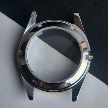 New Replacement Two Tone Case for Seiko 6309/6319/6349 With Exhibition Back Fluted Bezel Case Stainless Steel Back H91