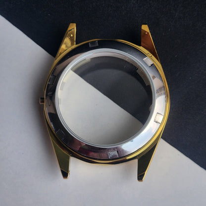New Replacement Case for Citizen 8200 Gold Plated Fluted Bezel H94