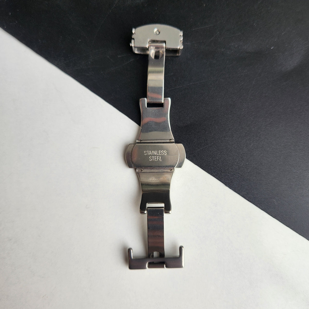 16MM Stainless Steel Butterfly Clasp For 18MM watch Strap I60