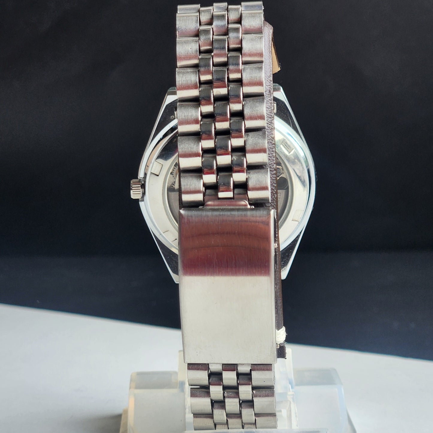 Vintage Mod Citizen 8200 Automatic 21 Jewels Brown Face Day-Date Jubilee Bracelet I81