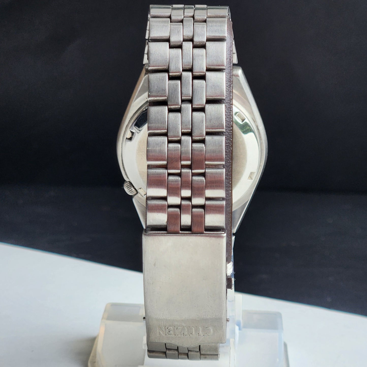 Vintage 1980 Original Citizen Automatic 8200 Grey Face 21 Jewels Day-Date Japanese Men's Wrist Watch IN06