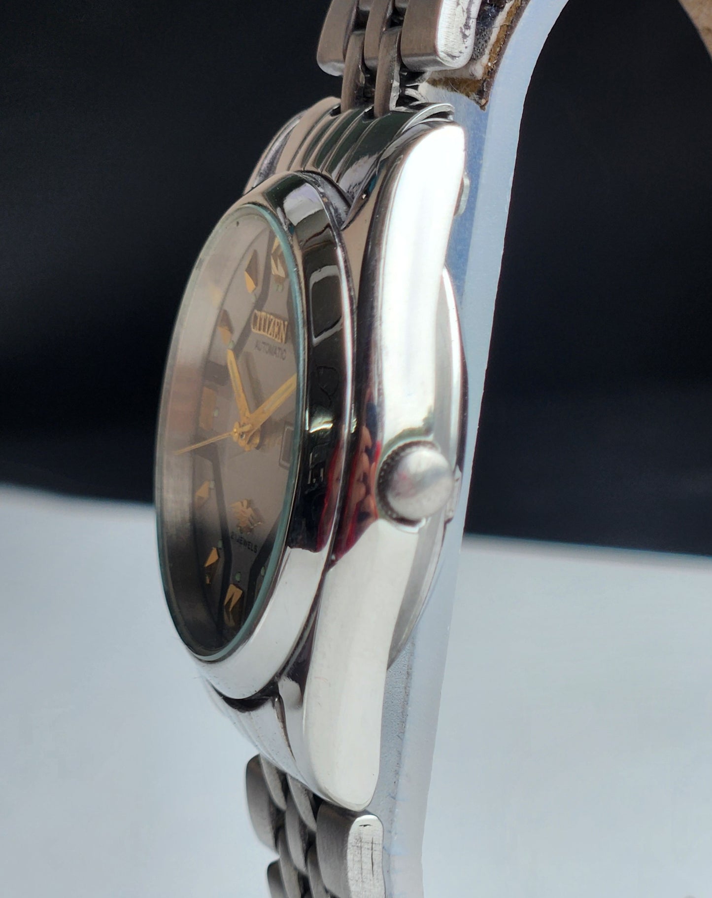 Vintage 1978 Original Citizen Automatic 8200 Grey Face 21 Jewels Day-Date Japanese Men's Wrist Watch IN07