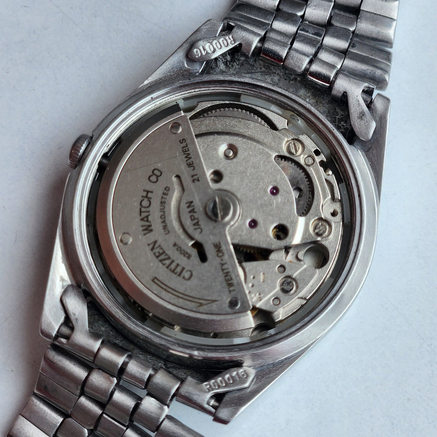 Vintage 1978 Original Citizen Automatic 8200 Grey Face 21 Jewels Day-Date Japanese Men's Wrist Watch IN07