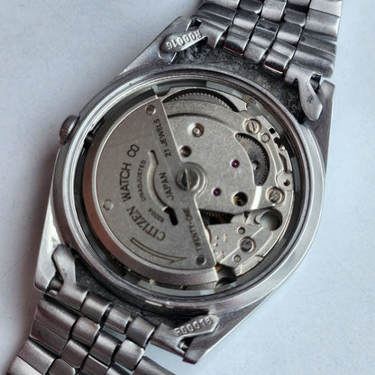 Vintage 1978 Original Citizen Automatic 8200 Grey Face 21 Jewels Day-Date Japanese Men's Wrist Watch IN07