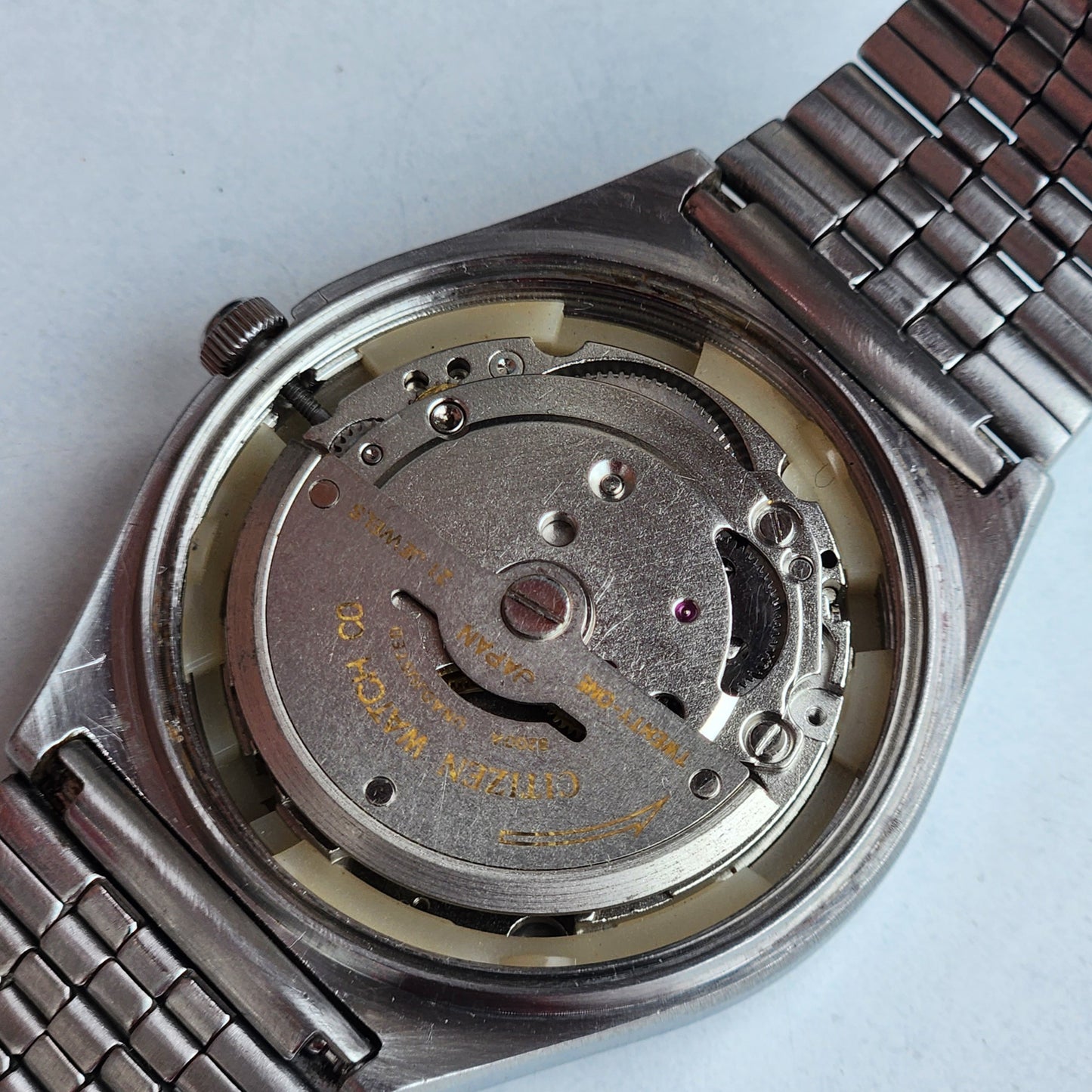 Vintage 1974 Original Citizen Automatic 8200 Silver Face 21 Jewels Day-Date Japanese Men's Wrist Watch IN08