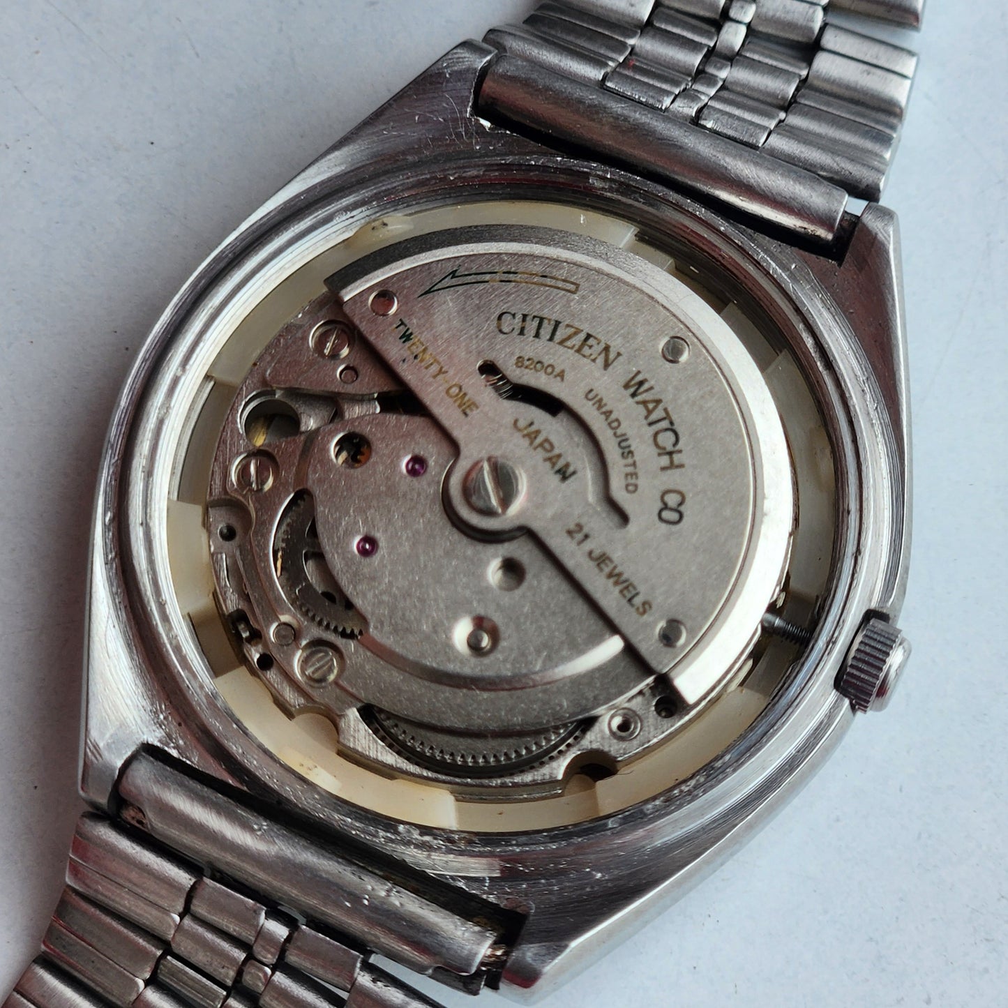 Vintage 1975 Original Citizen Automatic 8200 Golden Face 21 Jewels Day-Date Japanese Men's Wrist Watch IN12