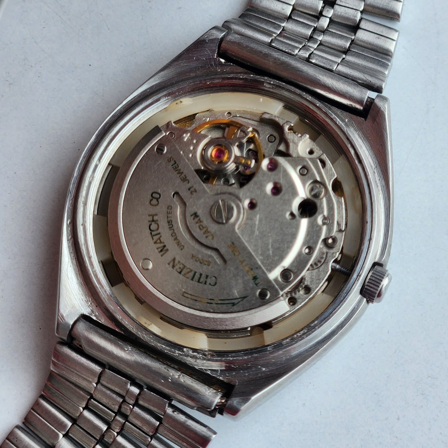Vintage 1975 Original Citizen Automatic 8200 Golden Face 21 Jewels Day-Date Japanese Men's Wrist Watch IN12