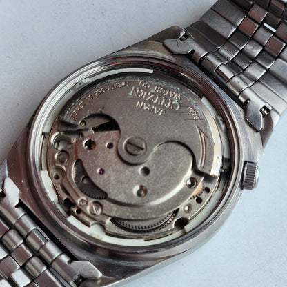 Vintage 1982 Original Citizen Automatic 8200 Golden Face 21 Jewels Day-Date Japanese Men's Wrist Watch IN18