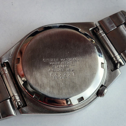 Vintage 1976 Original Citizen Automatic 8200 Silver Face 21 Jewels Day-Date Japanese Men's Wrist Watch IN20