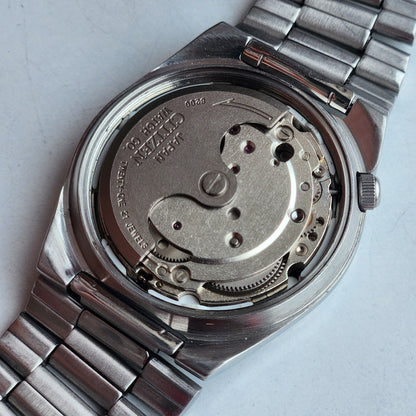 Vintage 1978 Original Citizen Automatic 8200 Grey Face 21 Jewels Day-Date Japanese Men's Wrist Watch IN28
