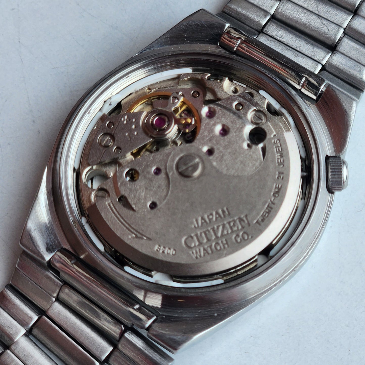 Vintage 1978 Original Citizen Automatic 8200 Grey Face 21 Jewels Day-Date Japanese Men's Wrist Watch IN28