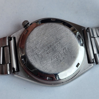 Vintage 1977 Original Citizen Automatic 8200 Golden Face 21 Jewels Day-Date Japanese Men's Wrist Watch IN29
