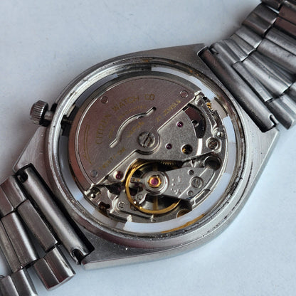 Vintage 1977 Original Citizen Automatic 8200 Golden Face 21 Jewels Day-Date Japanese Men's Wrist Watch IN29