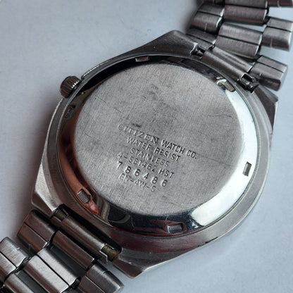 Vintage 1977 Original Citizen Automatic 8200 Cream Face 21 Jewels Day-Date Japanese Men's Wrist Watch IN30