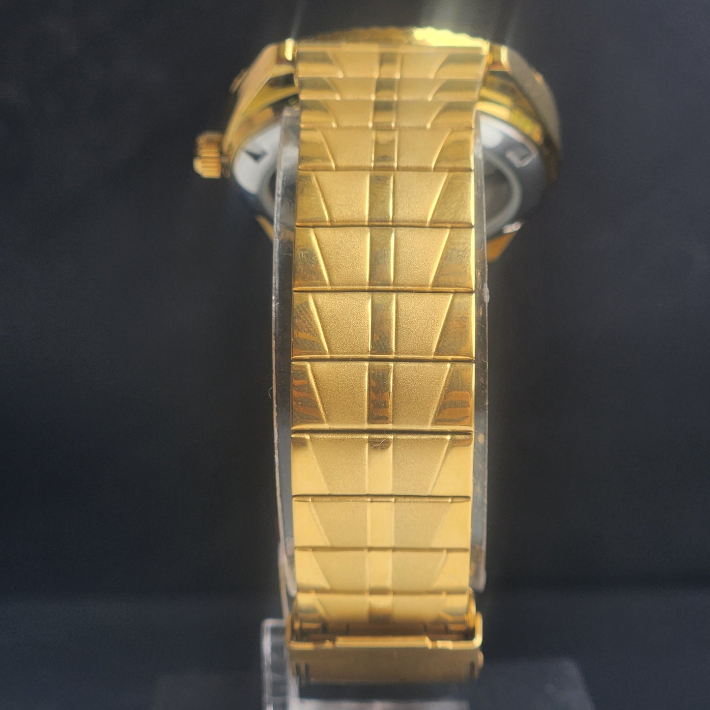 Vintage MOD Citizen Green Face Automatic 21 Jewels Cal. 8200 35MM Fix Bezel Gold Plated Men's Wrist Watch I91