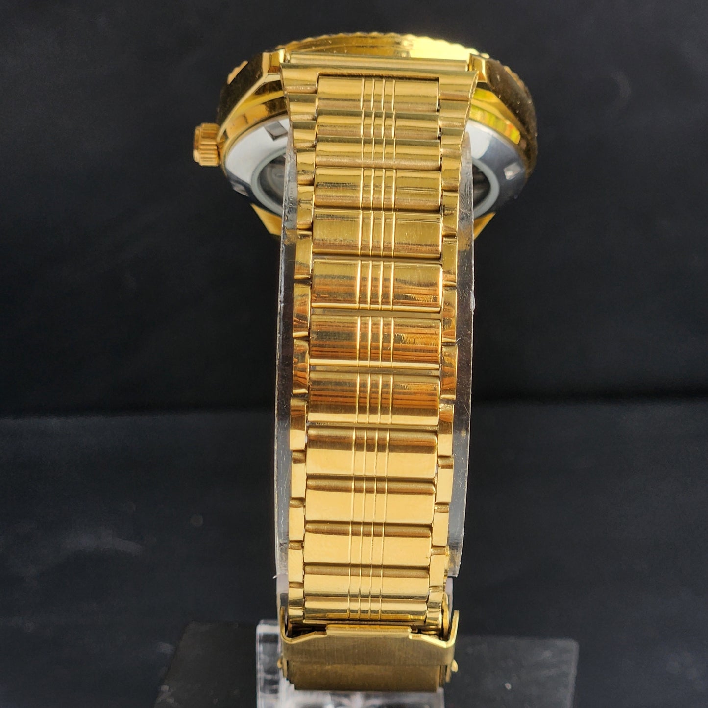 Vintage MOD Citizen Brown Face Automatic 21 Jewels Cal. 8200 35MM Fix Bezel Gold Plated Men's Wrist Watch I98