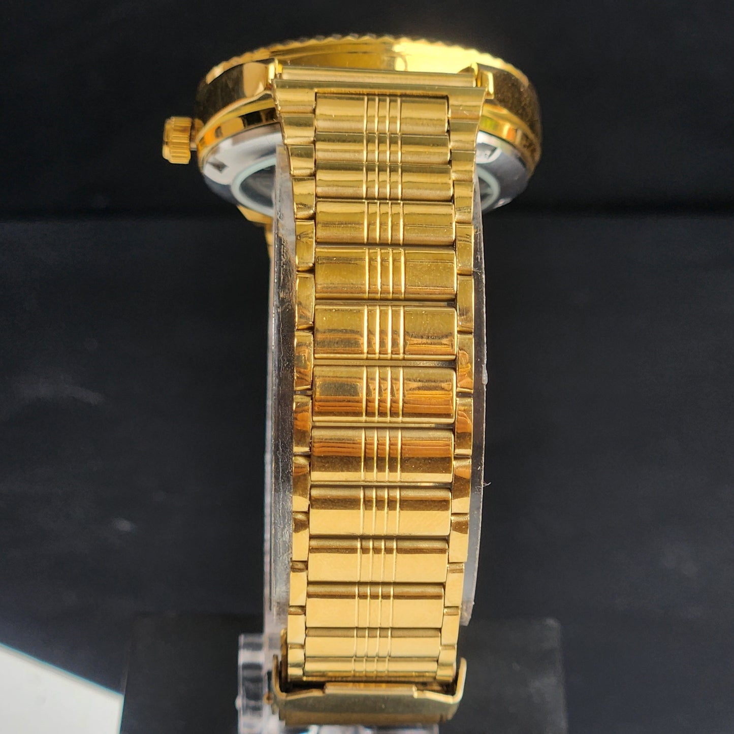 Vintage MOD Citizen Green Face Automatic 21 Jewels Cal. 8200 35MM Fix Bezel Gold Plated Men's Wrist Watch I100