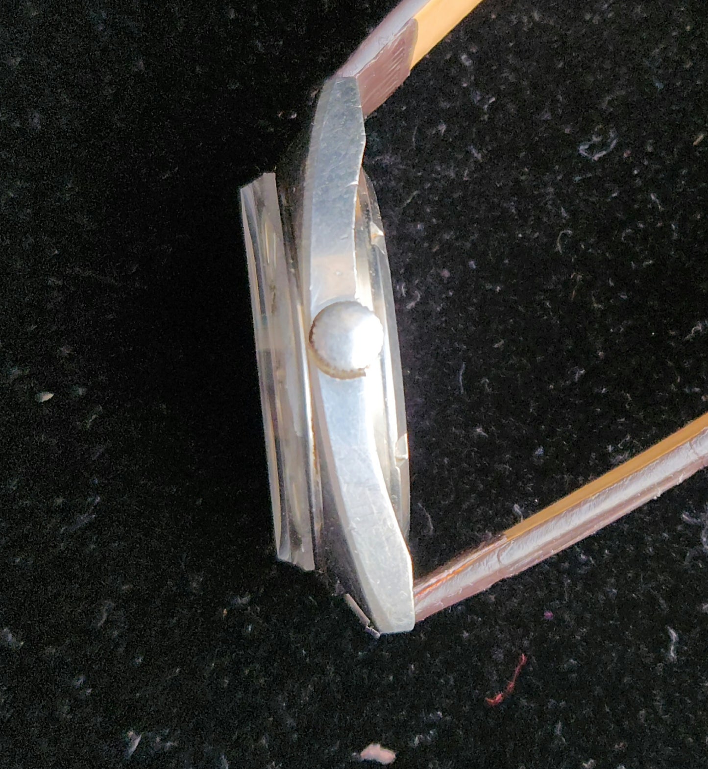 Vintage Original HMT Kohinoor Hand Winding 17 Jewels Silver Face Brown Leather Strap Men's Wrist Watch J100