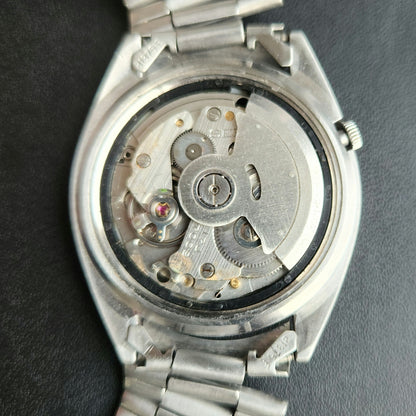 Vintage 1986 Original Seiko 5 Automatic 7009-3161 Golden Face 17 Jewels Day-Date Japanese Men's Wrist Watch J102