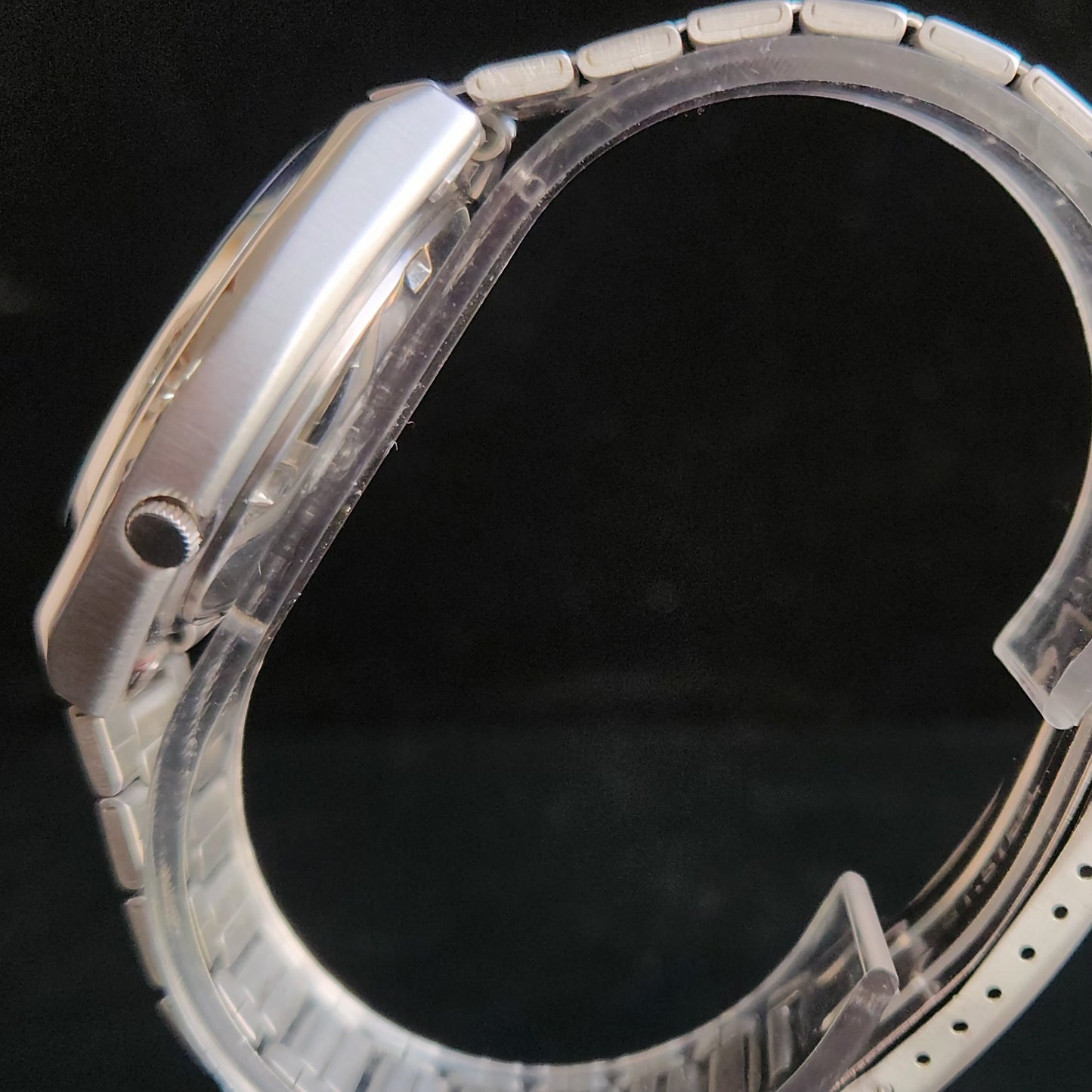 Vintage 1985 Original Seiko 5 Automatic 7009-876A Silver Face 17 Jewels Day-Date Japanese Men's Wrist Watch S17