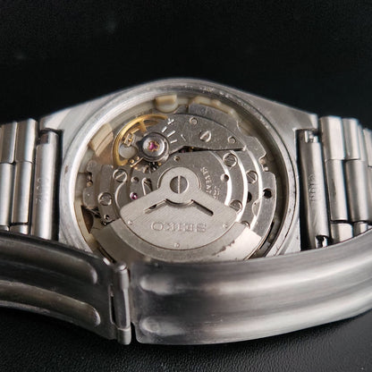 Vintage 1979 Original Seiko 5 Automatic 6309-6028 White Face 17 Jewels Day-Date Japanese Men's Wrist Watch S24