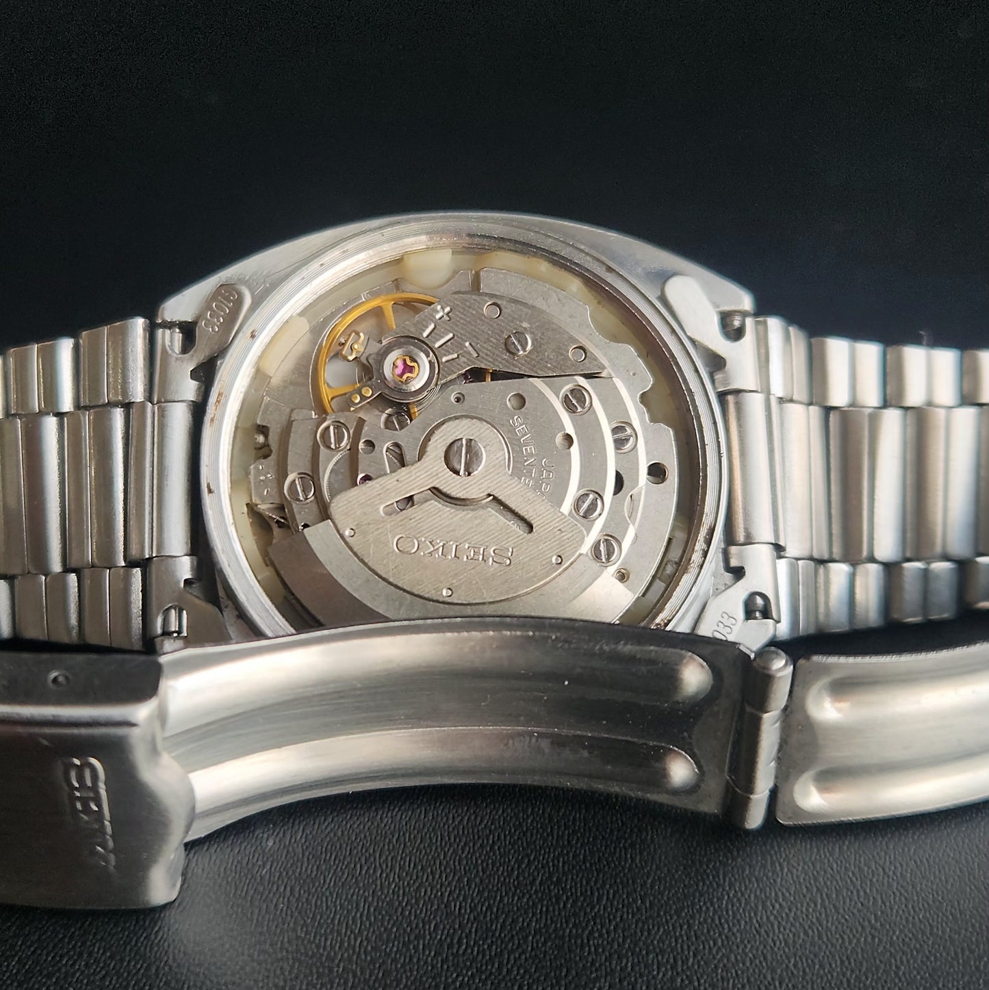 Vintage 1976 Original Seiko 5 Automatic 6309-8840 Grey Face 17 Jewels Day-Date Japanese Men's Wrist Watch S32