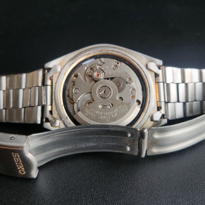 Vintage 1982 Original Seiko 5 Automatic 7009-876A BlacK Face 17 Jewels Day-Date Japanese Men's Wrist Watch S61