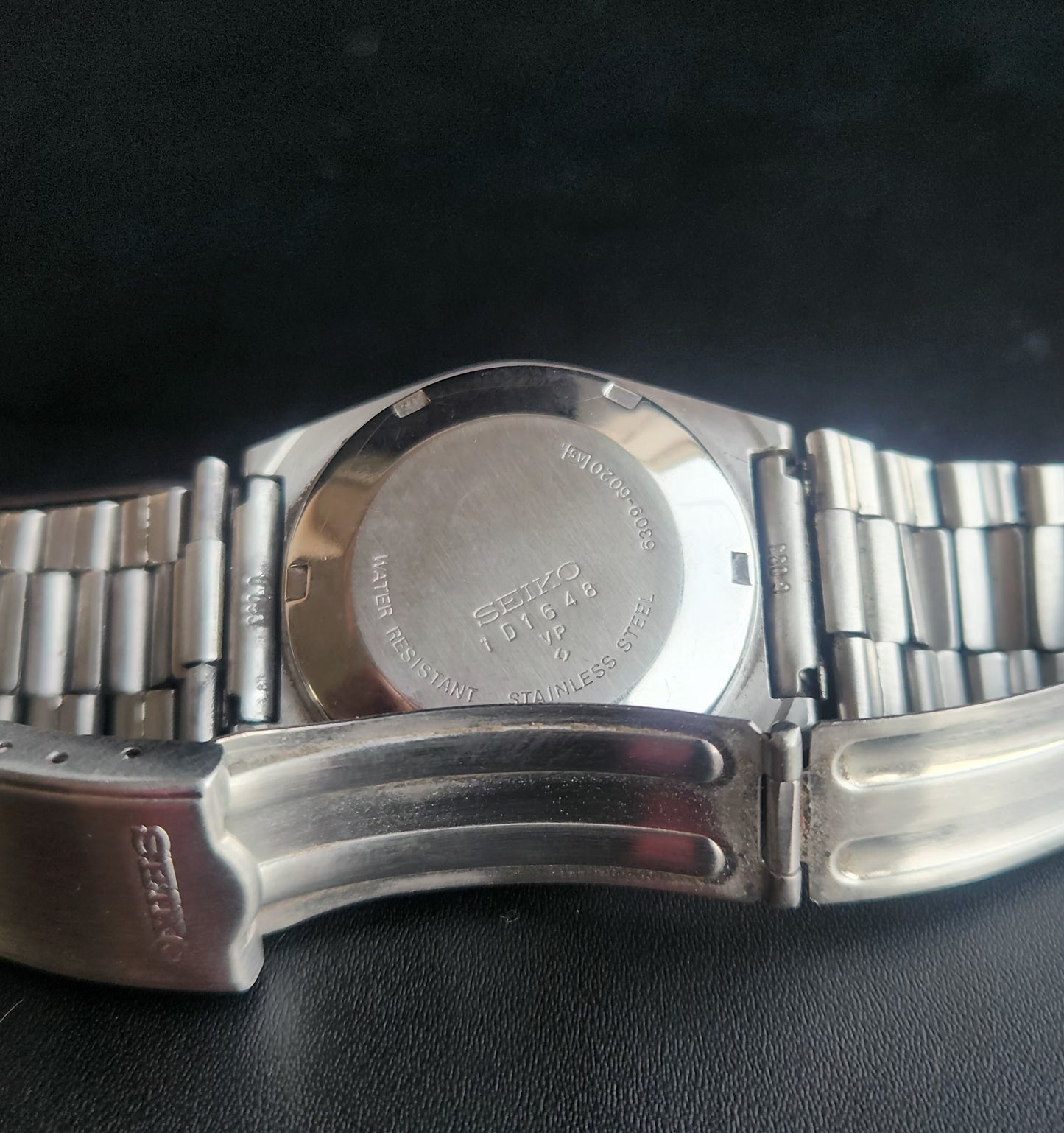 Vintage 1981 Original Seiko 5 Automatic 6309-6020 White Face 17 Jewels Day-Date Japanese Men's Wrist Watch S41