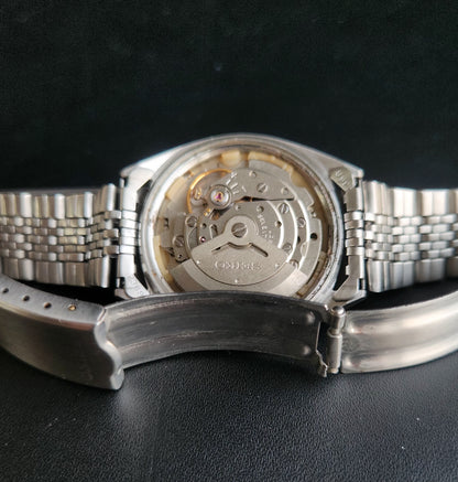 Vintage 1981 Original Seiko 5 Automatic 6309-8240 Grey Face 17 Jewels Day-Date Japanese Men's Wrist Watch S80