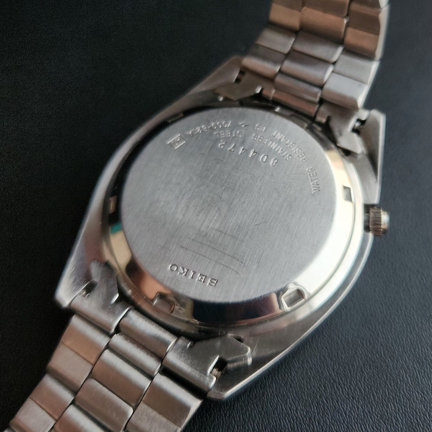 Vintage 1978 Original Seiko 5 Automatic 7009-821A Blue Face 17 Jewels Day-Date Japanese Men's Wrist Watch S65