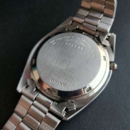 Vintage 1978 Original Seiko 5 Automatic 7009-821A Blue Face 17 Jewels Day-Date Japanese Men's Wrist Watch S65