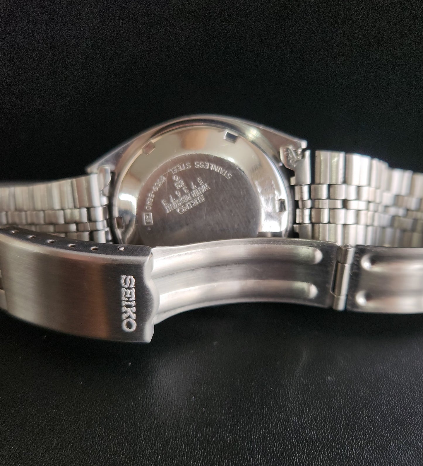 Vintage 1985 Original Seiko 5 Automatic 6309-8840 Grey Face 17 Jewels Day-Date Japanese Men's Wrist Watch S67