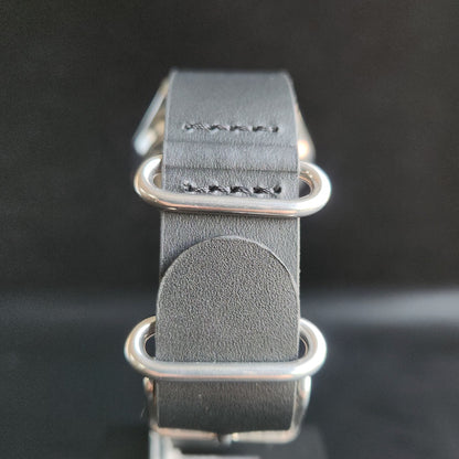 Vintage Mod Seiko 5 Automatic 17 Jewels Cal. 7009 Yellow Face Black Nato Leather Band Day-Date Men's Wrist Watch SK
