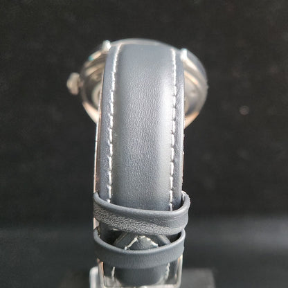 Vintage Mod HMT Kohinoor Devanagari Hand Winding 17 Jewels Black Face Black Croco Leather Strap Men's Wrist Watch S85