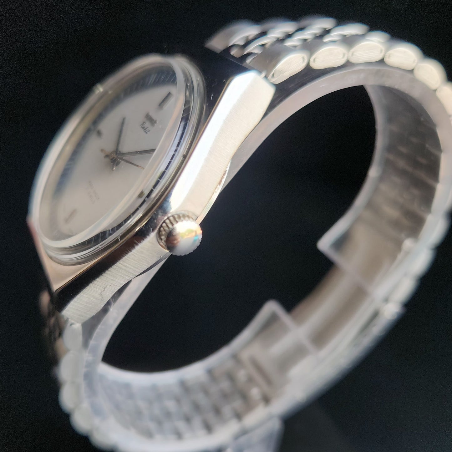 Vintage Original HMT Rohit Hand Winding 17 Jewels White Face Jubliee Bracelet Men's Wrist Watch S98