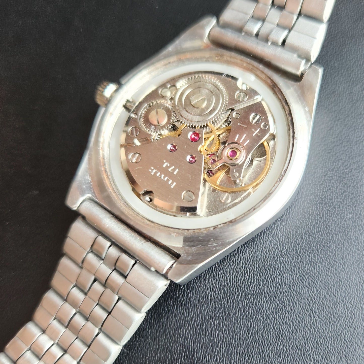 Vintage Original HMT Rohit Hand Winding 17 Jewels White Face Jubliee Bracelet Men's Wrist Watch S98