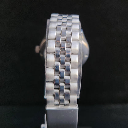 Vintage MOD HMT Janata Arabic/Urdu Hand Winding 17 Jewels Gold Face Jubliee Bracelet Men's Wrist Watch S105