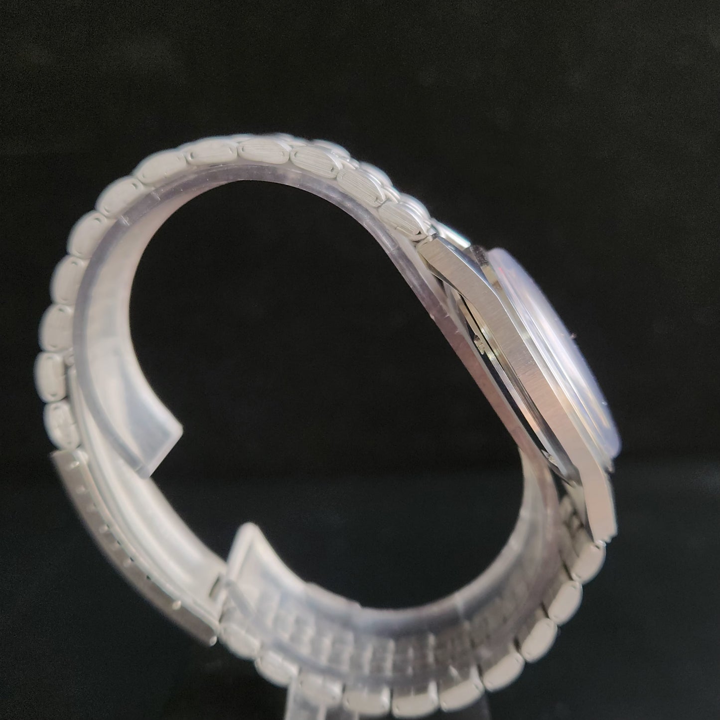 Vintage Mod HMT Janata Arabic/Urdu Hand Winding 17 Jewels Blue Face Jubliee bracelet Men's Wrist Watch S102