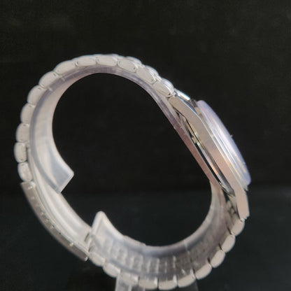 Vintage Mod HMT Janata Arabic/Urdu Hand Winding 17 Jewels Blue Face Jubliee bracelet Men's Wrist Watch S102
