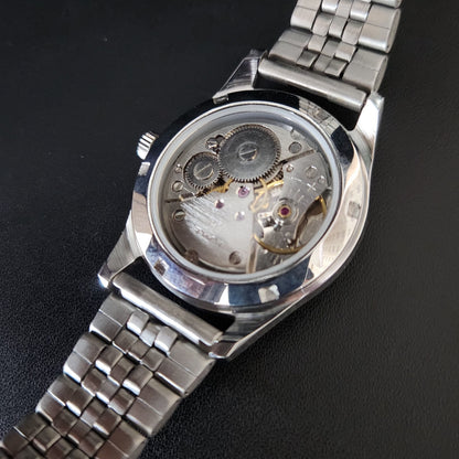 Vintage MOD HMT Janata Arabic/Urdu Hand Winding 17 Jewels White face Jubliee Bracelet  Men's Wrist Watch S103