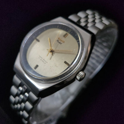 Vintage Original HMT Rohit Hand Winding 17 Jewels Gold Face Jubliee Bracelet Men's Wrist Watch S100