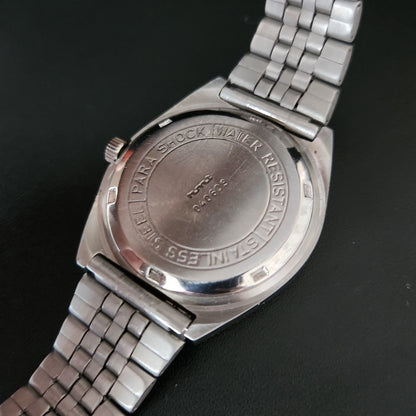 Vintage Original HMT Rohit Hand Winding 17 Jewels Gold Face Jubliee Bracelet Men's Wrist Watch S100