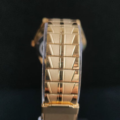 Vintage MOD Seiko 5 Gold Plated Automatic 17 Jewels Cal. 6309 White Face Men's Wrist Watch S134