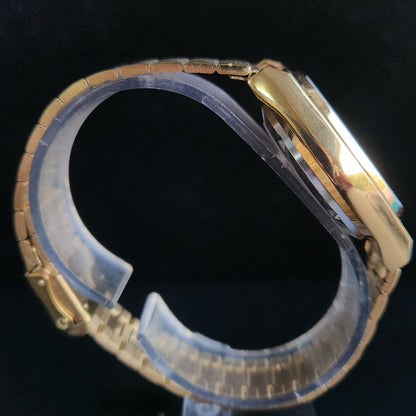 Vintage MOD Seiko 5 Gold Plated Automatic 17 Jewels Cal. 6309 White Face Men's Wrist Watch S134