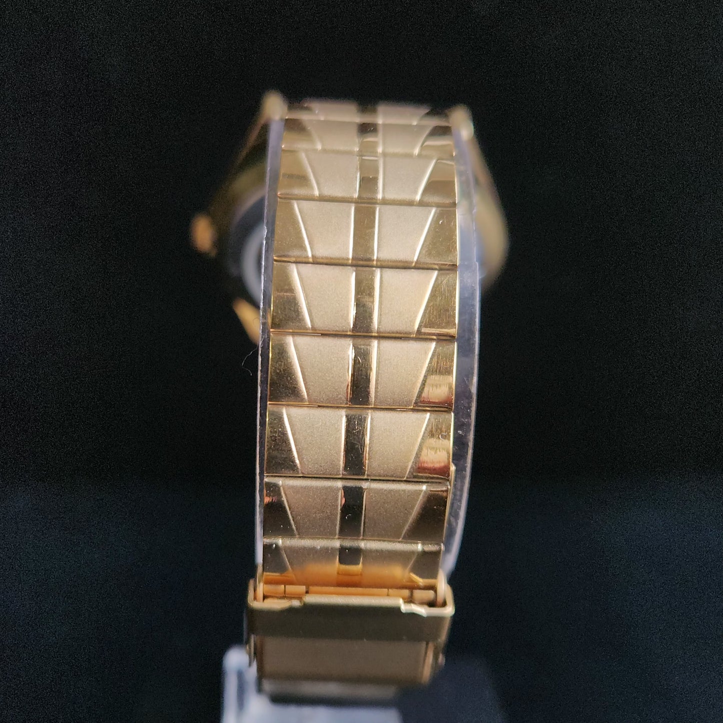 Vintage MOD Seiko 5 Gold Plated Automatic 17 Jewels Cal. 6309 Green Face Men's Wrist Watch S132