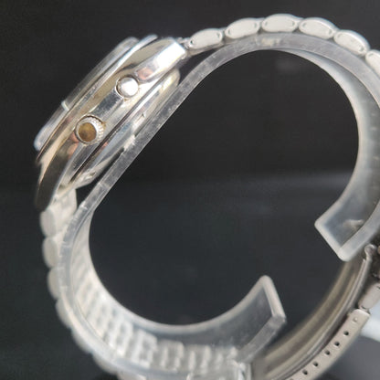Vintage Ricoh R31 White Face Automatic 21 Jewels Jubliee Bracelet Men's Wrist Watch S144