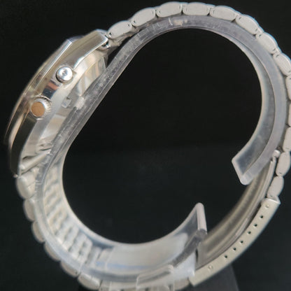 Vintage Ricoh R31 White Face Automatic 21 Jewels Jubliee Bracelet Men's Wrist Watch S145