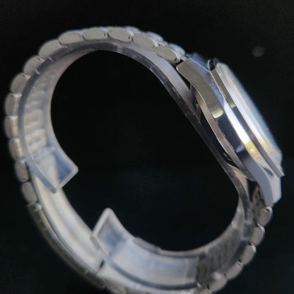 Vintage Ricoh R31 White Face Automatic 21 Jewels Jubliee Bracelet Men's Wrist Watch S145