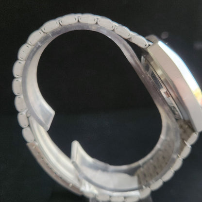 Vintage Ricoh R31 Black Face Automatic 21 Jewels Jubliee Bracelet Men's Wrist Watch S146