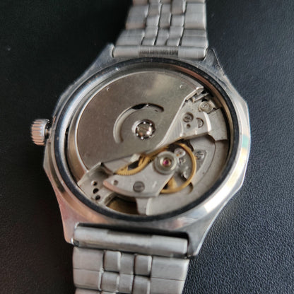 Vintage Ricoh R31 Yellow Face Automatic 21 Jewels Jubliee Bracelet Men's Wrist Watch S147